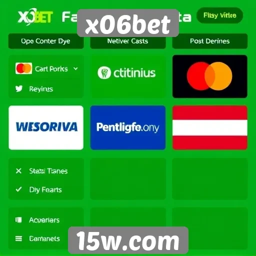 Métodos de pagamento disponíveis no x06bet