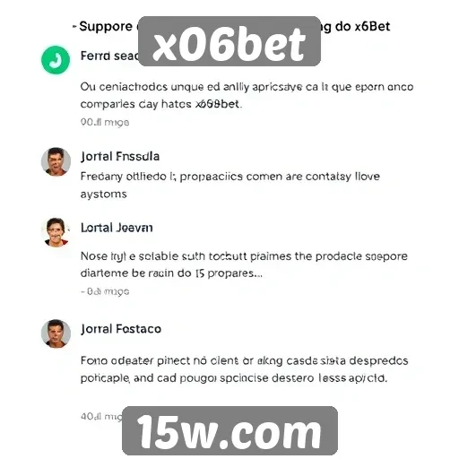 Feedback de usuários sobre o suporte ao cliente do x06bet